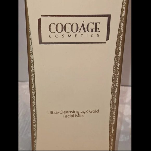 COCOAGE COSMETICS ULTRA-CLEANSING 24K GOLD FACIAL MILK-3.4fl oz/100ml-NEW-SELAED - Picture 2 of 3